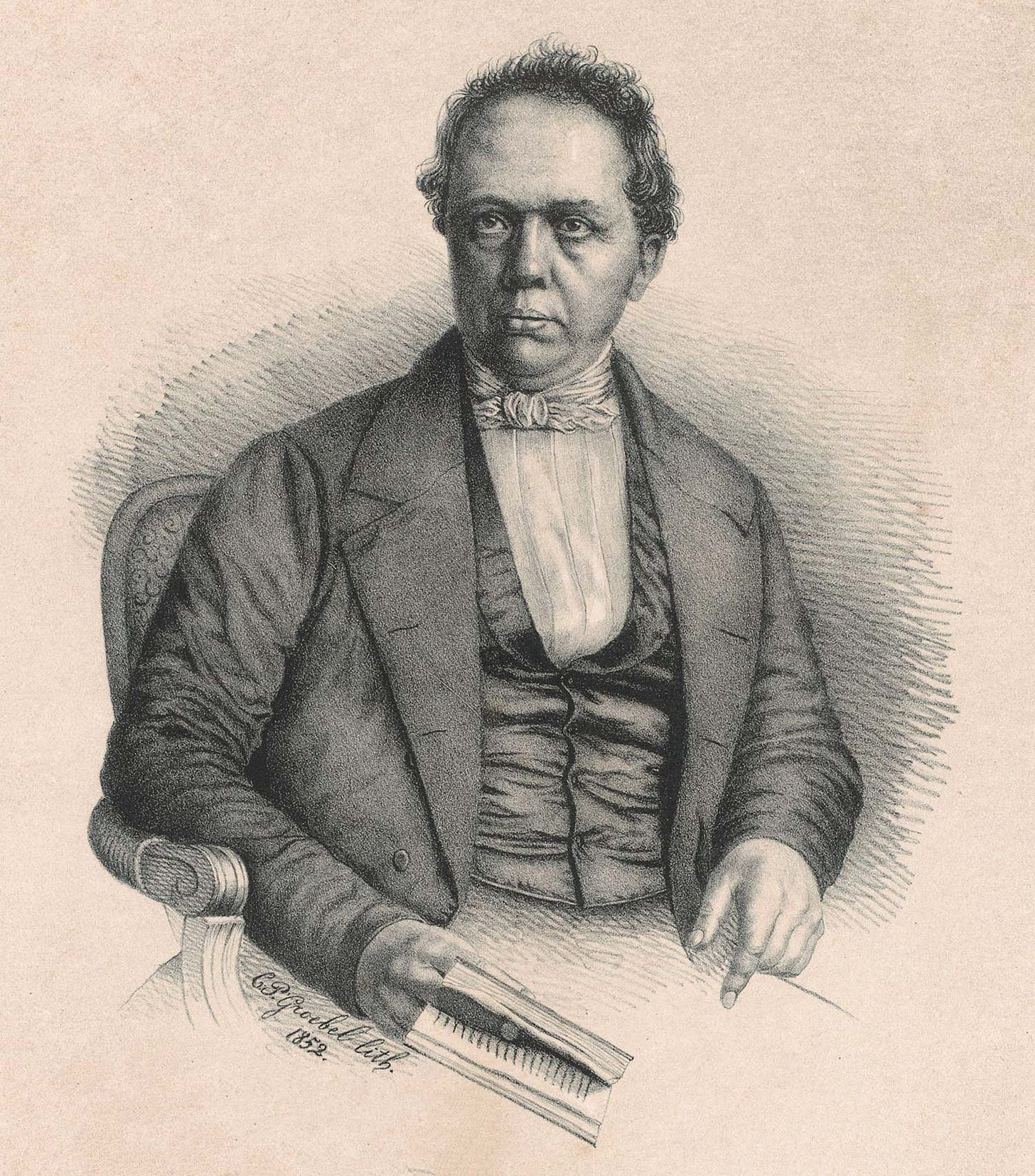 Portrait of Jan Karel van den Broek, 1852