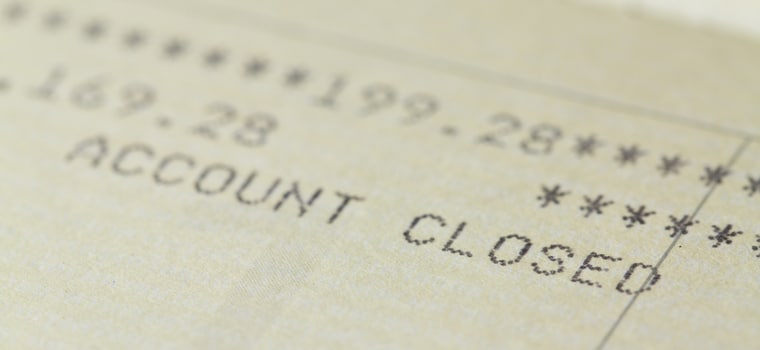 What Happens When You Write a Check on a Closed Account - ScoreSense