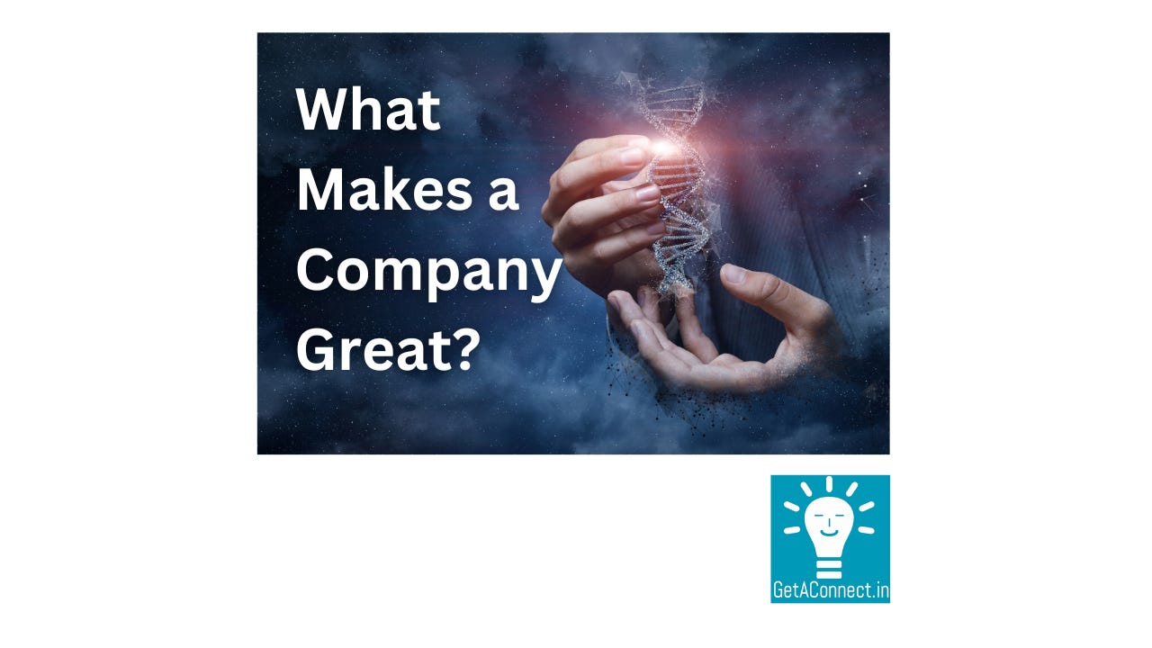 What Makes a Company Great