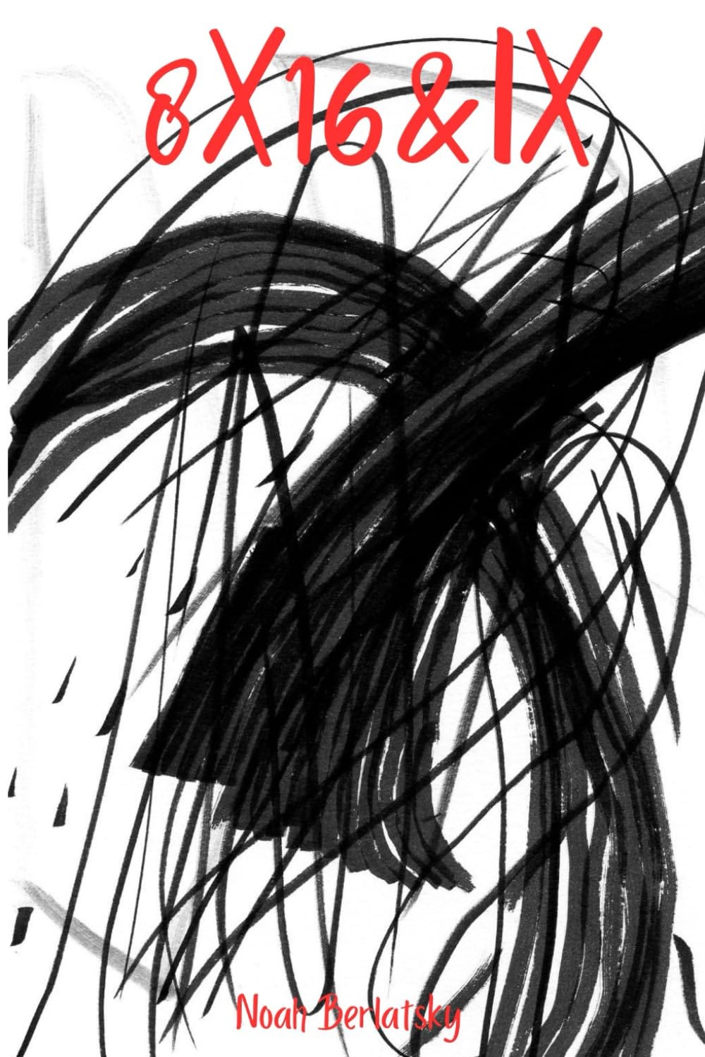 8x16xIX cover; illustration is scribbly black abstract drawing