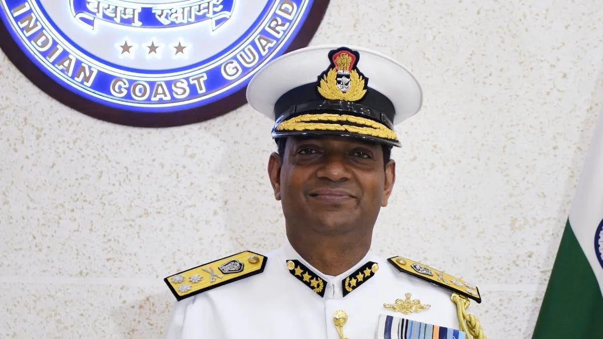 25th Indian Coast Guard Chief Rakesh Pal (Image credits: ANI)