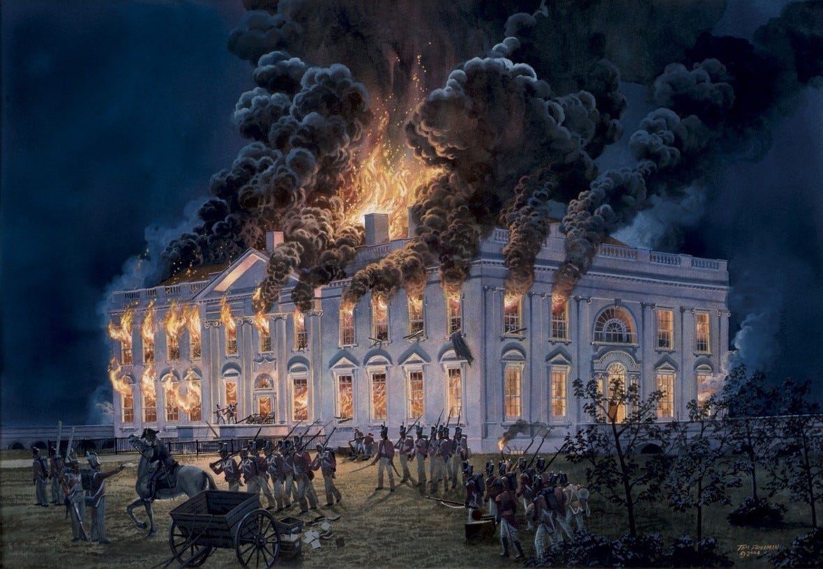 Buring of the White House