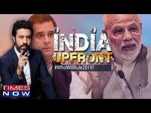 Who's ahead on the road to 2019? | India Upfront with Rahul Shivshankar | Times Lit Fest 2018