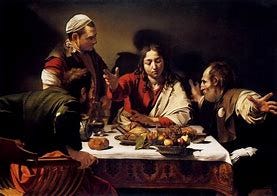 Image result for caravaggio supper at emmaus