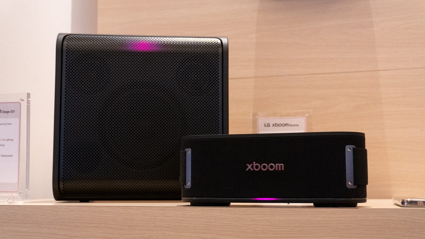 LG Xboom will.i.am CES 2025 speakers and earbuds