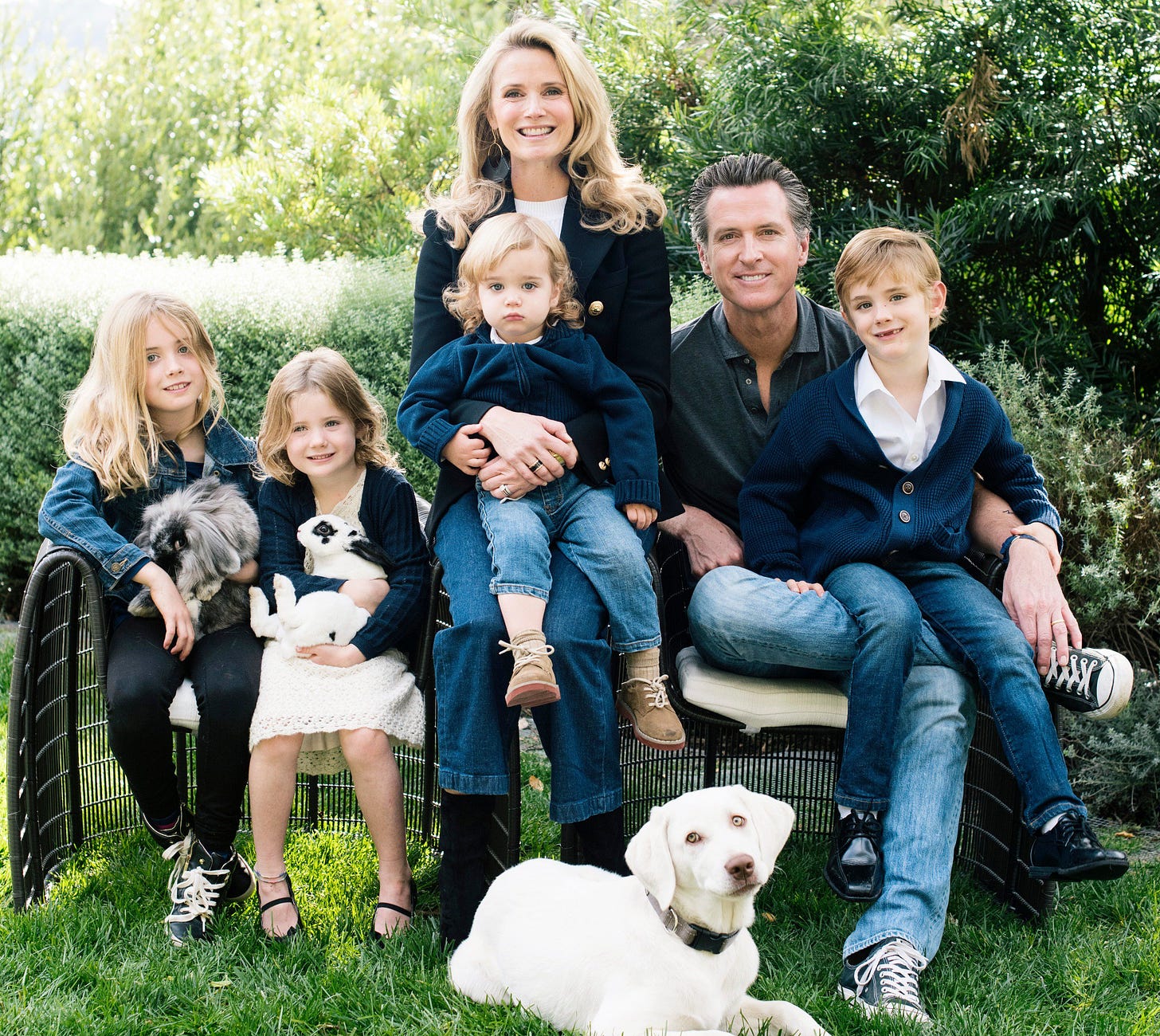 Gavin Newsom on X: "Wishing you and your loved ones peace, joy, and most of  all hope this holiday season! Merry Christmas from our family to yours!  P.S. - Can you tell