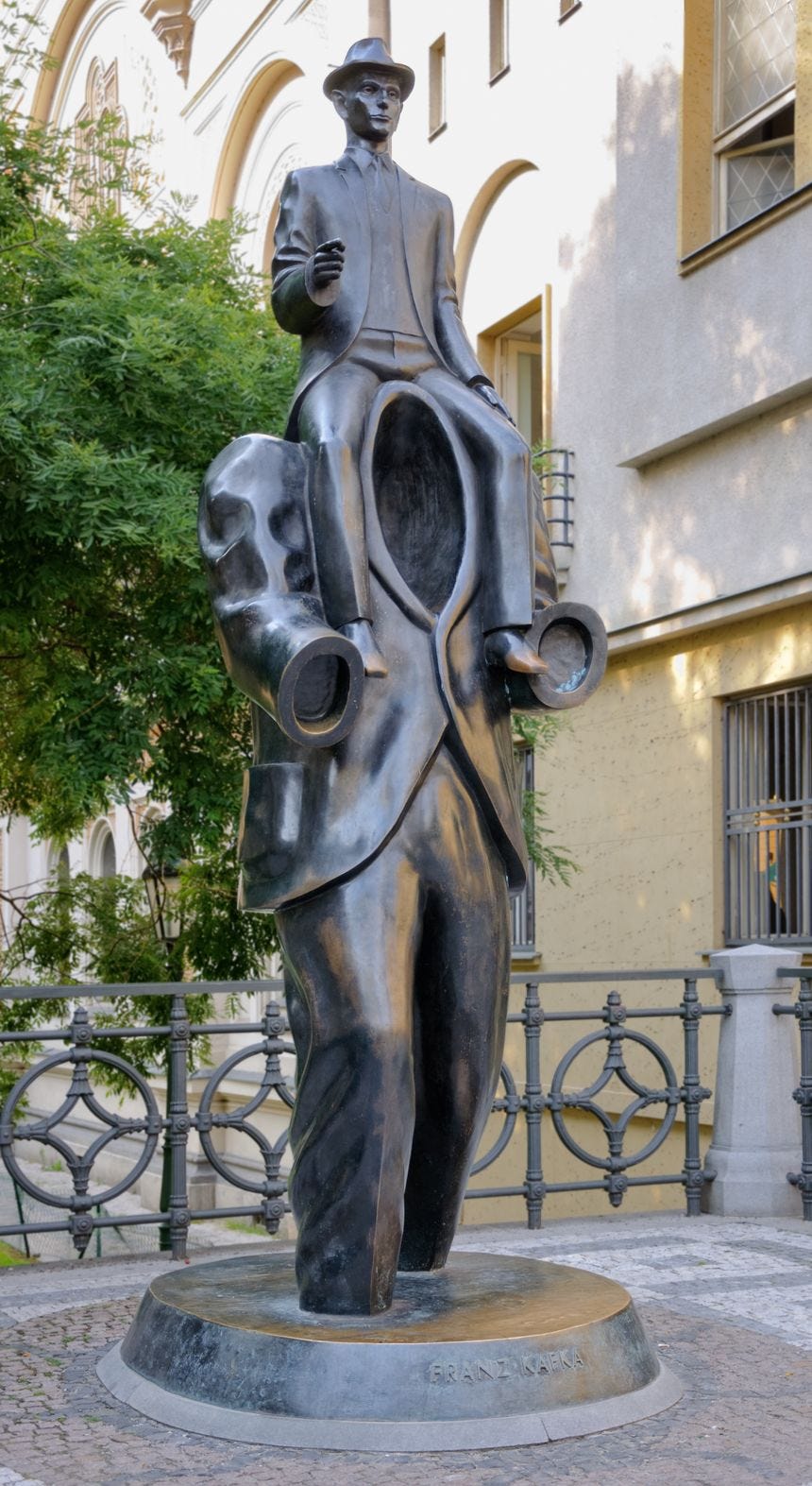 kafka statue prague