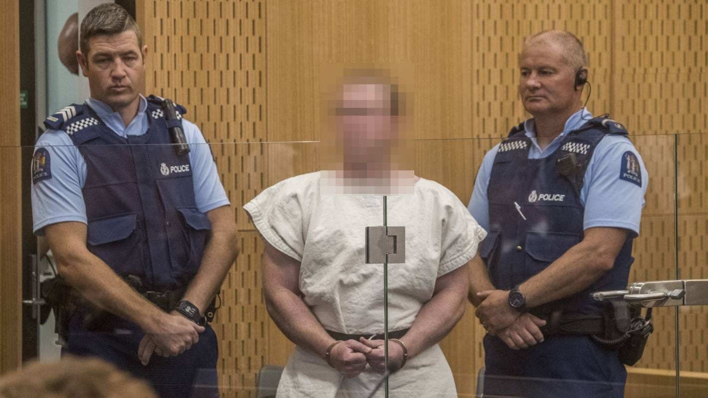 New Zealand mosque shooter Brendan Tarrant arrested.