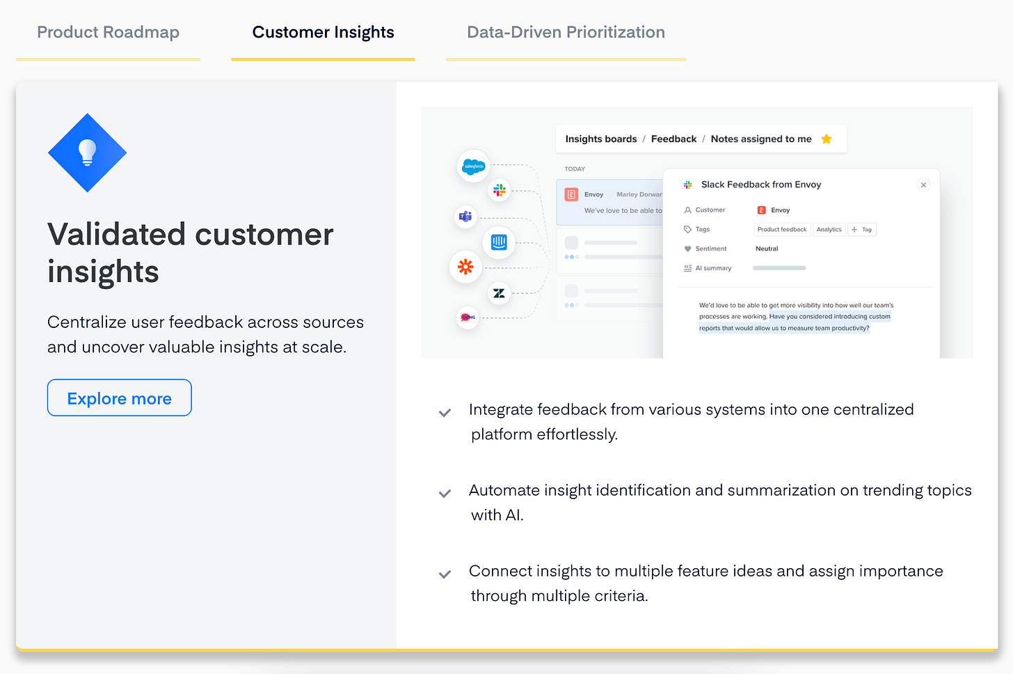 productboard validate customer insights