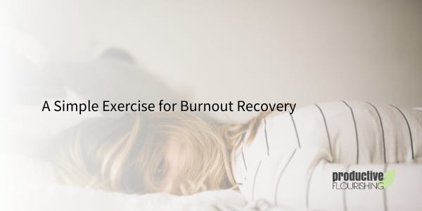 woman burnout recovery