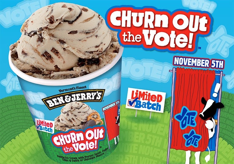 Churn Out the Vote Ice Cream | Ben & Jerry's