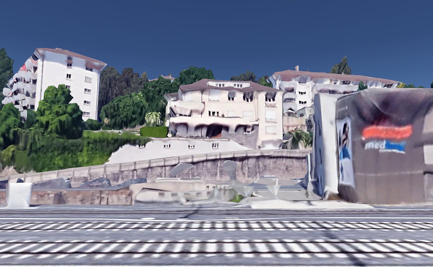 A Google Earth screenshot showing the candidate house from maia's proposed location.