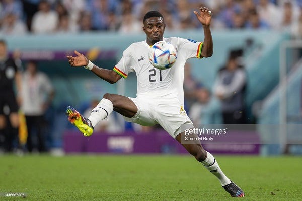 Salis Abdul Samed set to miss Ghana v CAR game after sustaining knee injury
