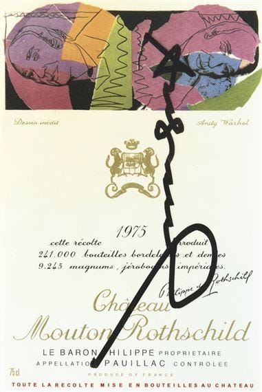 Andy Warhol | Label 'Château Mouton Rothschild' (1975) | MutualArt
