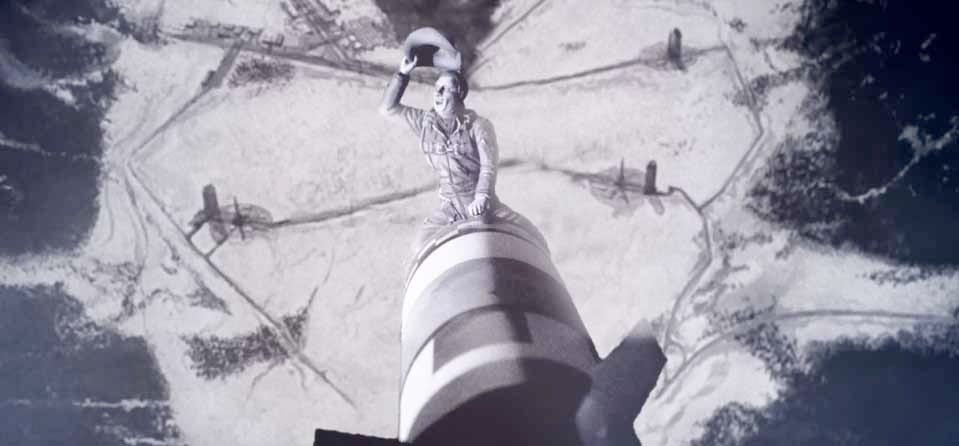 A man riding nuke in Dr. Strangelove