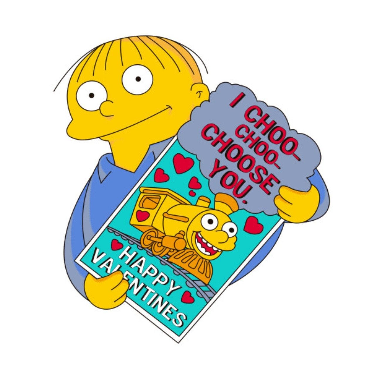 Ralph Wiggum - I Choo-Choo-Choose You, The Simpsons | Ralph wiggum,  Simpsons tattoo, The simpsons
