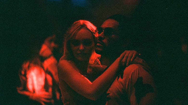 Lily-Rose Depp and Abel Tesfaye in The Idol