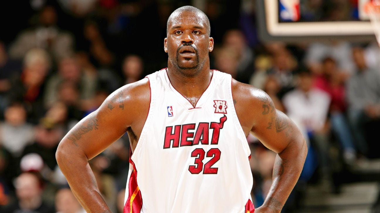 Miami Heat retiring Shaquille O'Neal's No. 32 jersey next season - ESPN