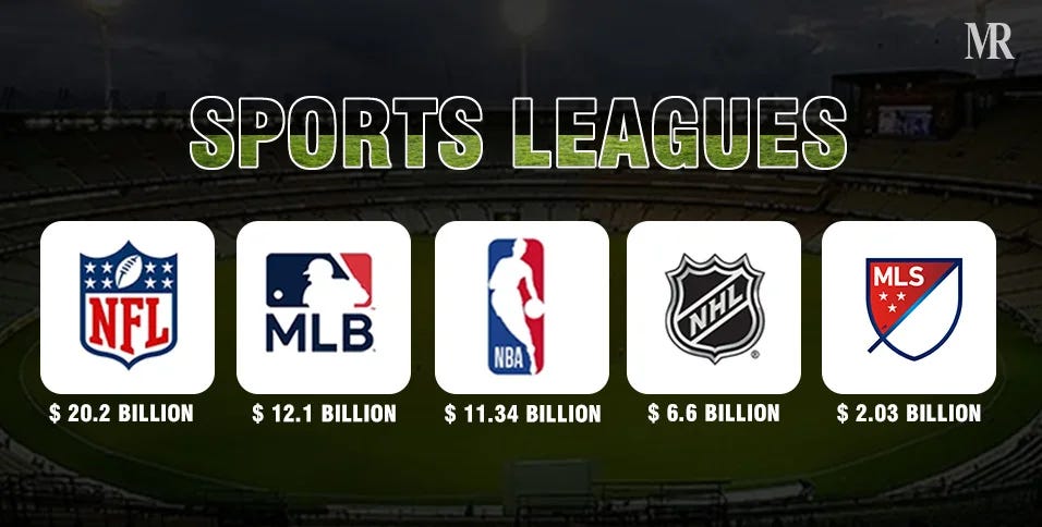 2025 revenue for sports leagues