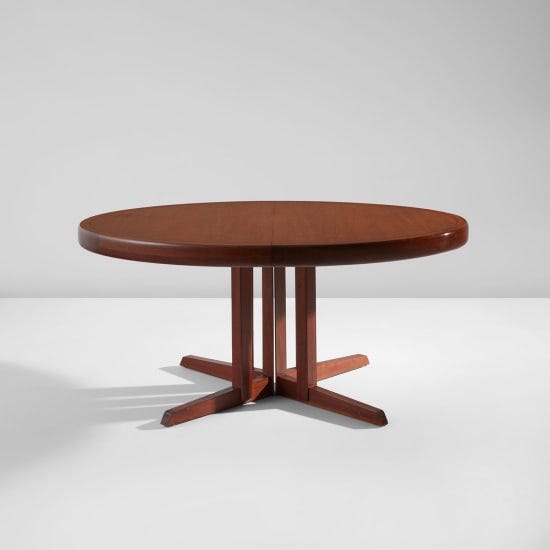 Extendable dining table, model no. 277, from the "Origins" collection