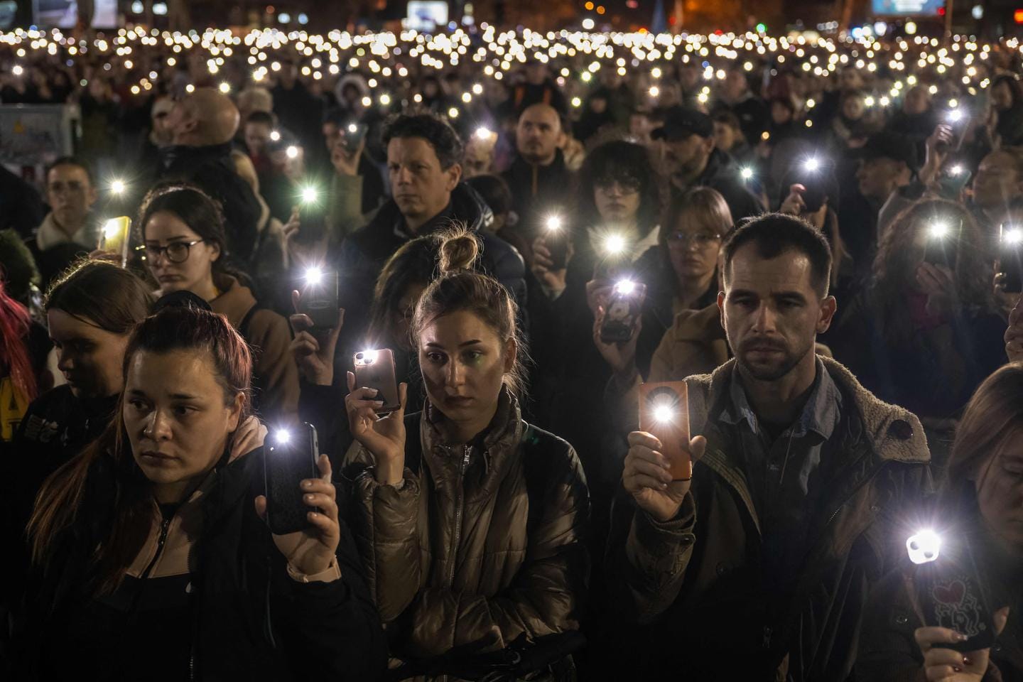Tens of thousands of students march against Serbian president: 'We're no  longer alone'