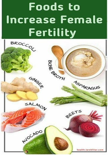 foods to increase fertility 