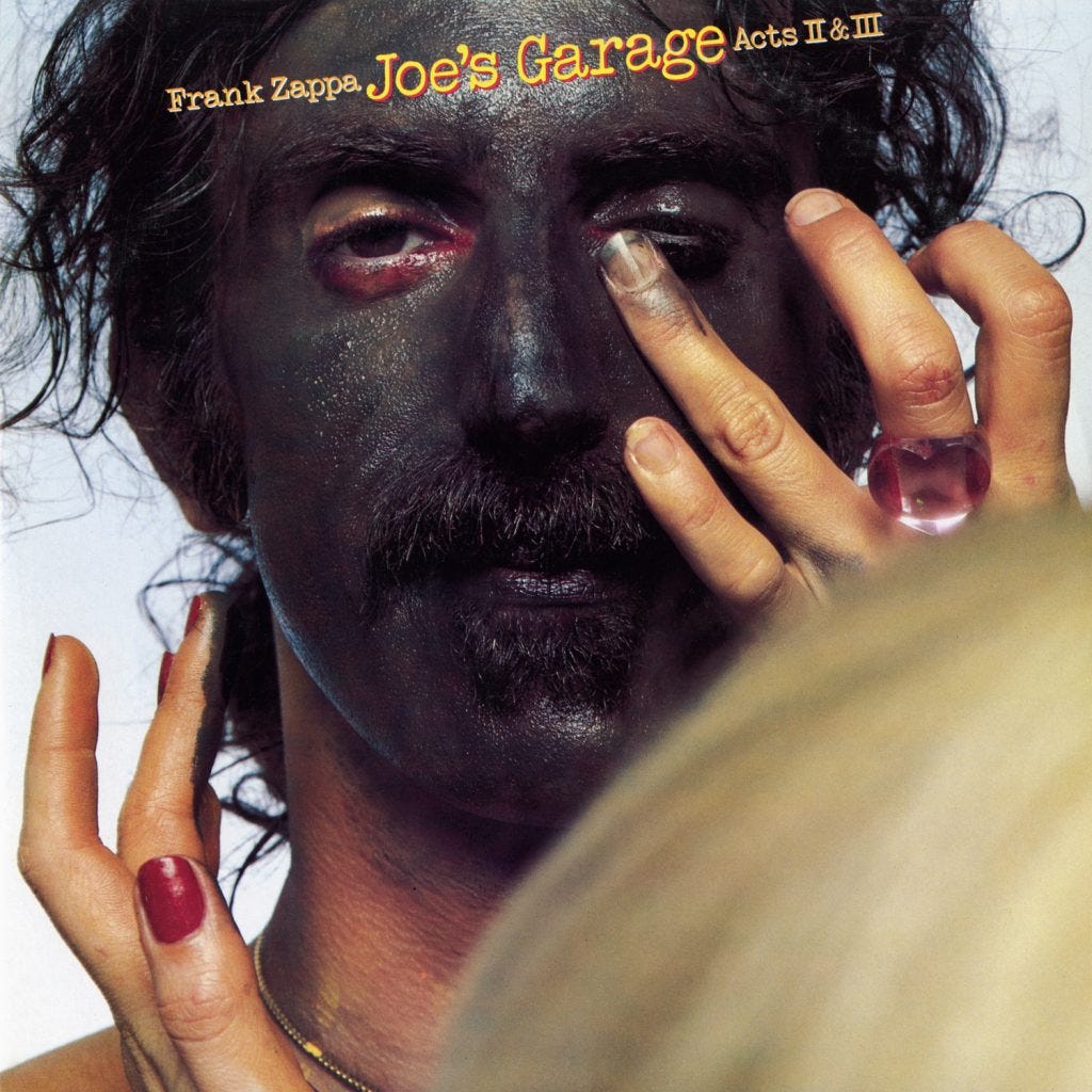 Pochette de l'album Joe's Garage, Frank Zappa, 1979