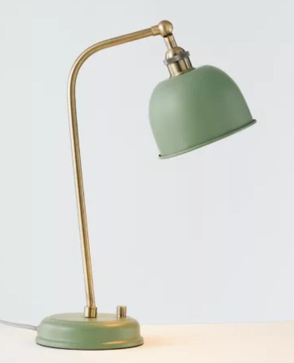 Dusty Green industrial inspired table lamp