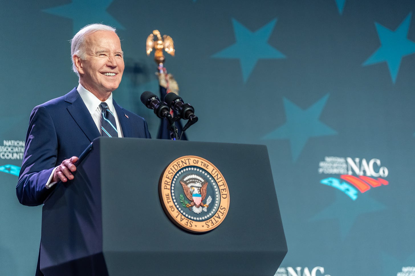 President Biden delivers remarks at the National Association of Counties Legislative Conference.