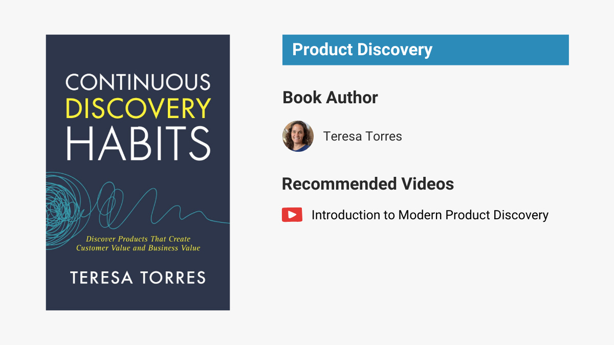 Continuous Discovery Habits by Teresa Torres