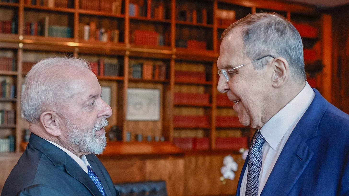 Presidente Lula e chanceler russo Sergei Lavrov em reunião no Palácio do Planalto. Brasília (DF), 22 de fevereiro de 2024 - Sputnik Brasil, 1920, 22.02.2024
