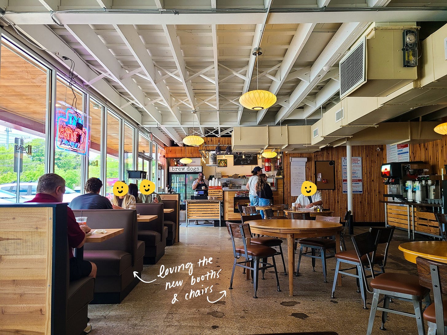 Clark's Snack Bar interior