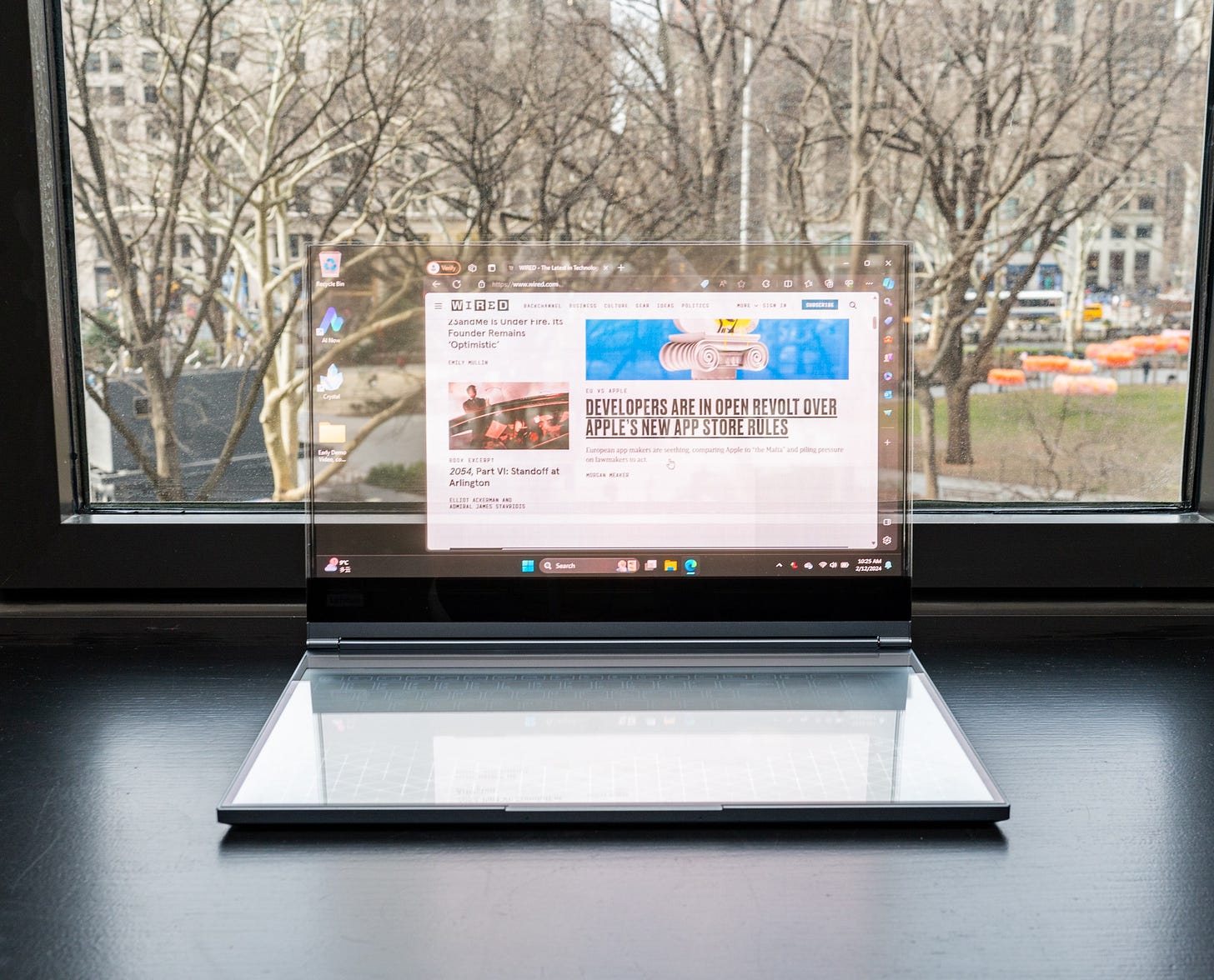 Lenovo's Project Crystal Is a Concept Laptop With a Transparent Display |  WIRED