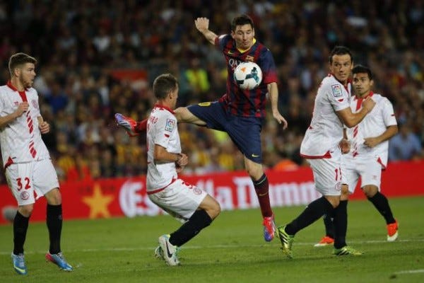 barcelona draws with sevilla la liga 2015 images