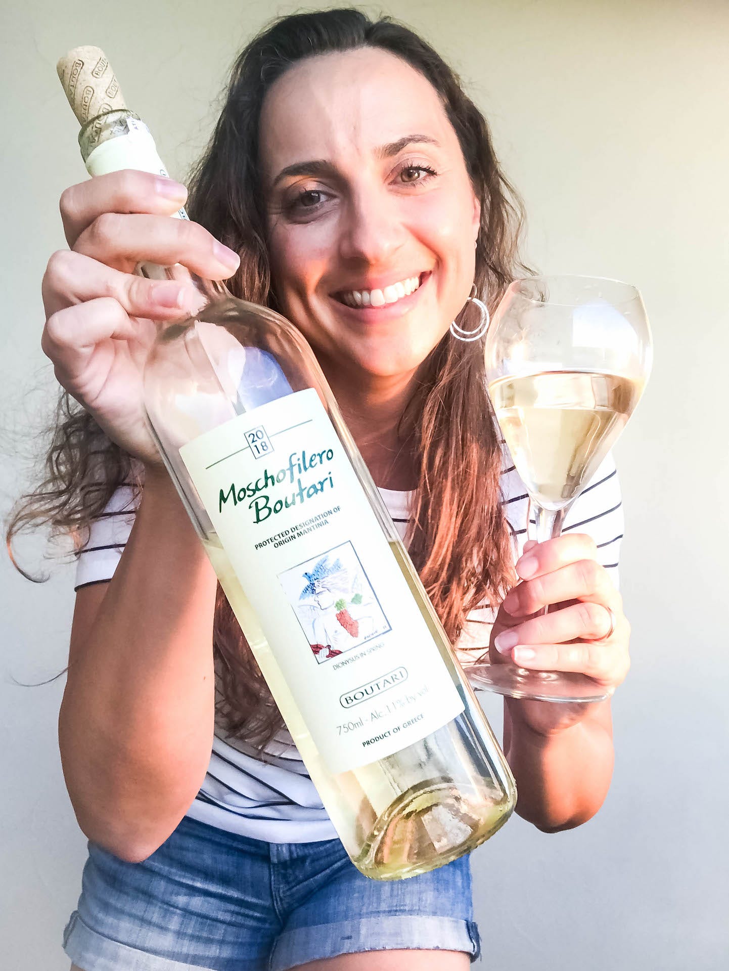 Moschofilero Greek white wine