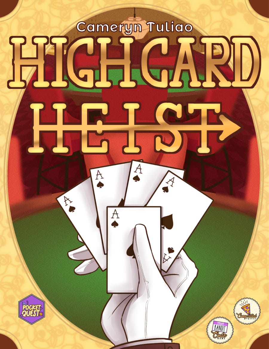 A gloved hand holds five Aces of spades.