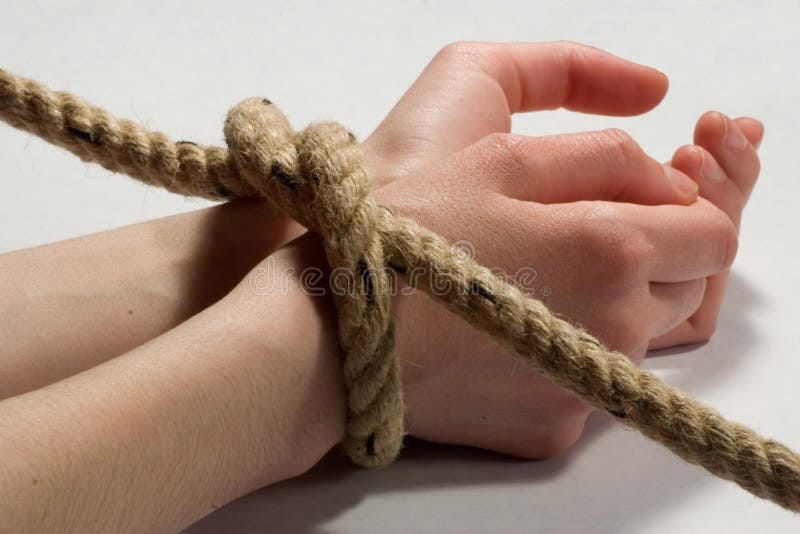 Tied hand stock image. Image of help, fingers, cast, thumbs - 1876129