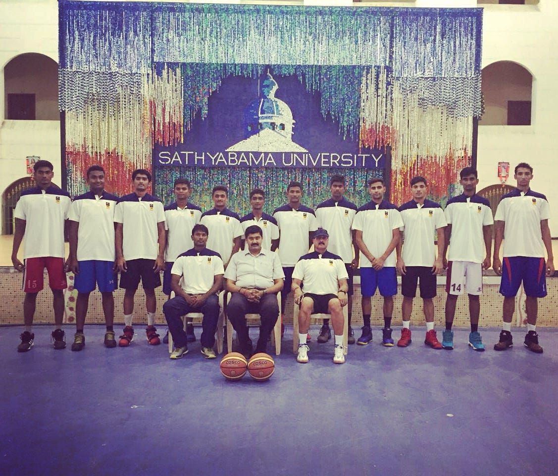 The Final Twelve for the SABA U18 Championship 2016 during their training at Sathyabama University, Chennai