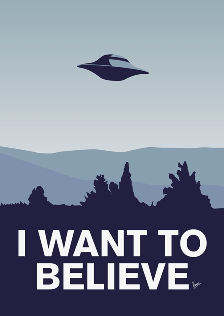 I want to Believe-X-Files posters & prints by Chungkong Art - Printler