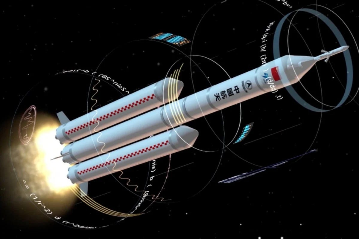 A render of the Long March 10 in its crew-carrying configuration.