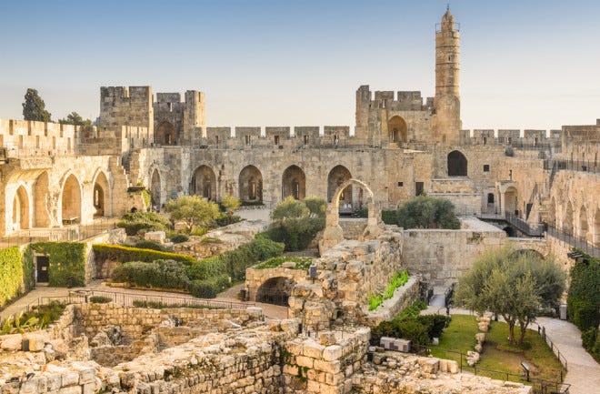 Ancient City Jerusalem, Israel at the Tower of David - Shutterstock