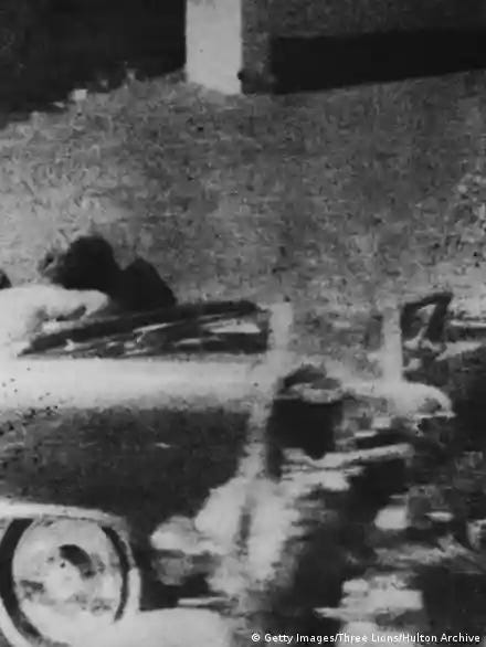 Picture of Kennedy's car shortly after he was shot