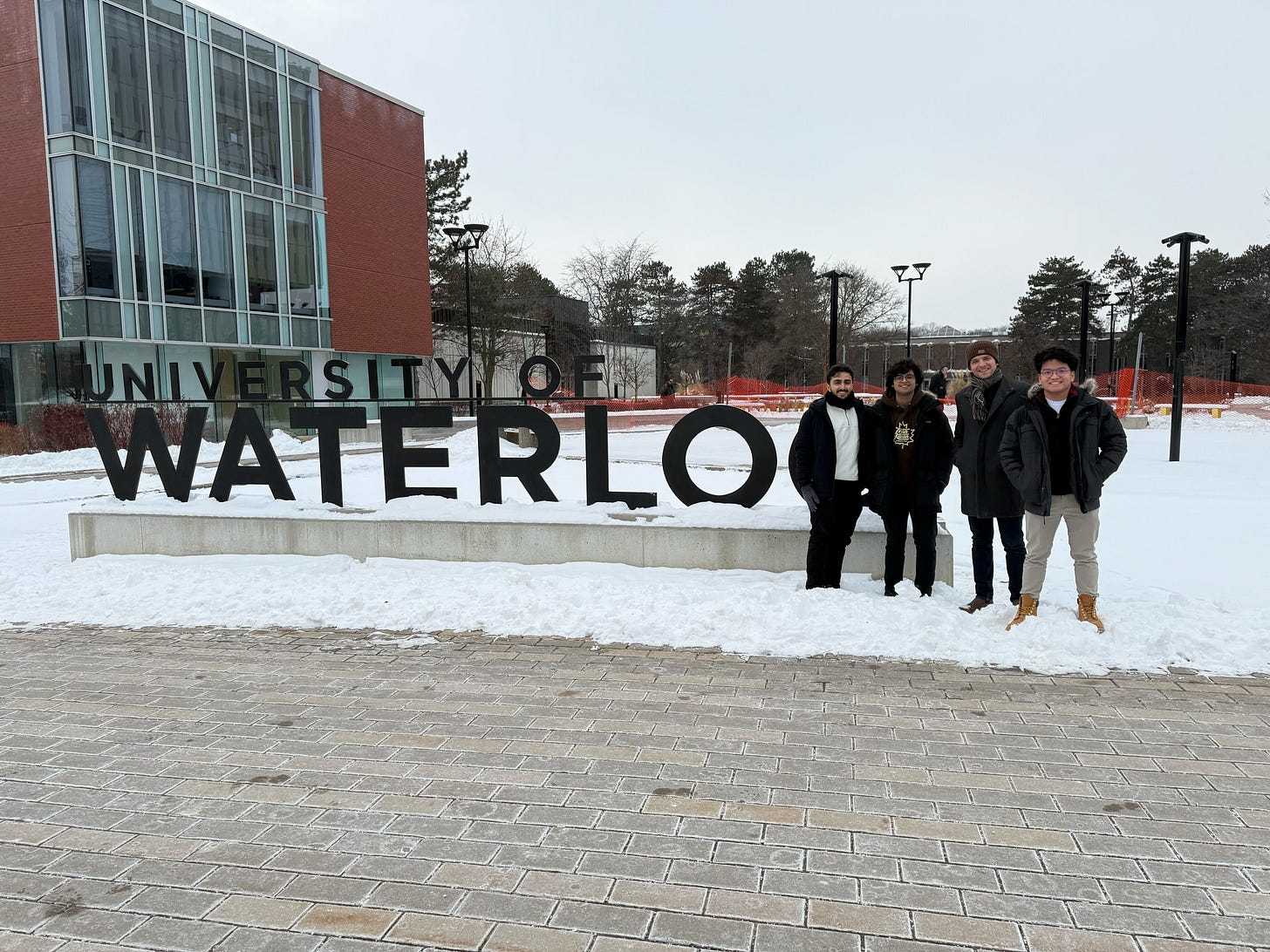 the ubietous information experiences group in Winter 2025, from left to right: Mohammad Abolnejadian, Anchit Mishra, matt brehmer, Dion Barja the ubietous information experiences group in Winter 2025, from left to right: Mohammad Abolnejadian, Anchit Mishra, matt brehmer, Dion Barja
