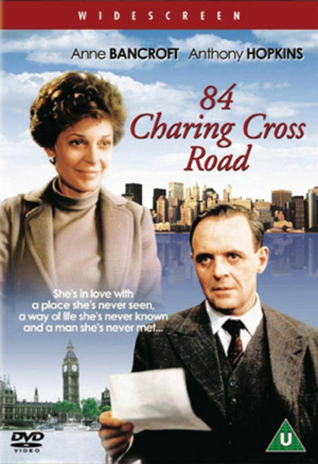 84 Charing Cross Road [DVD] (1986) Anthony Hopkins Anne Bancroft - Picture 1 of 1