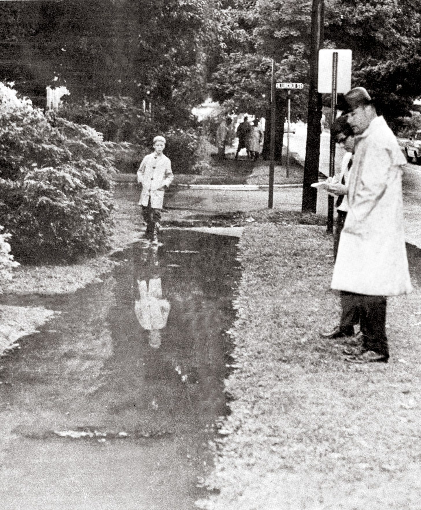 A photograph of the street in Martinsville Indiana where Carol Jenkins was found