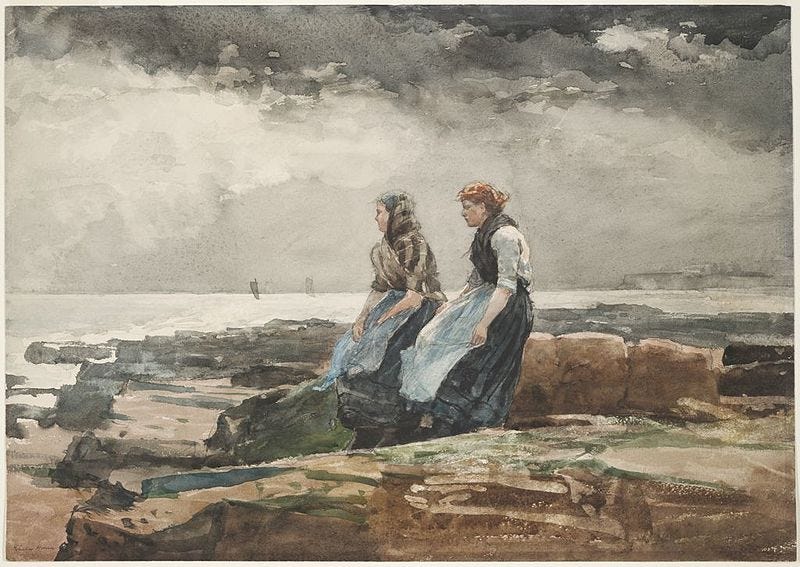 File:Winslow Homer - Looking Out to Sea (c.1881).jpg