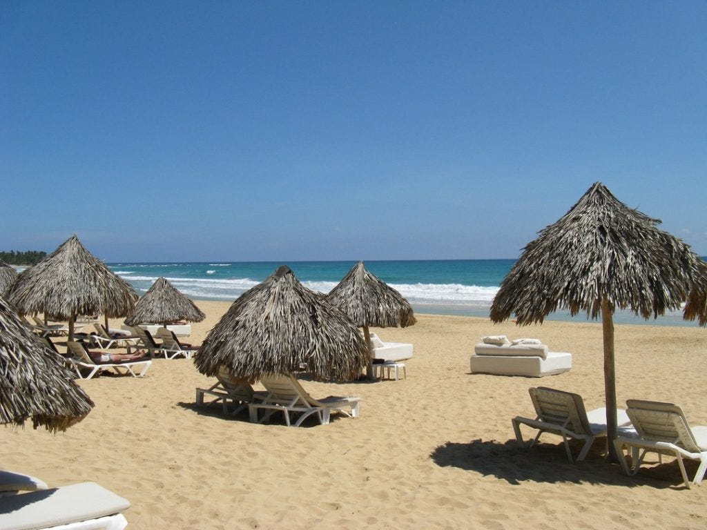 A beautiful Caribbean beach near Punta Cana. This are is known for cheap Caribbean vacations. beach