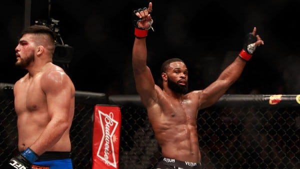 tyron woodly wins third round vs kelvin gastelum fatman ufc 183