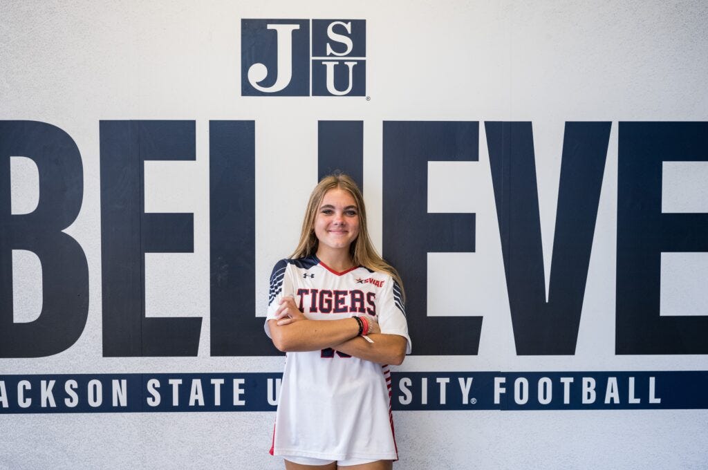 Cora Kmiec has verbally committed to Jackson State University