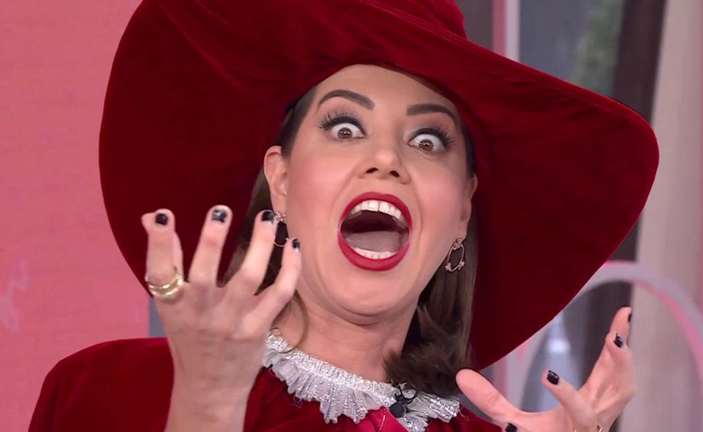 Aubrey Plaza's christmas witch character